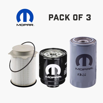 6.7 Cummins Mopar Fuel Filter Set – 3 - Pack OEM Replacement - Mopar Truck Filters