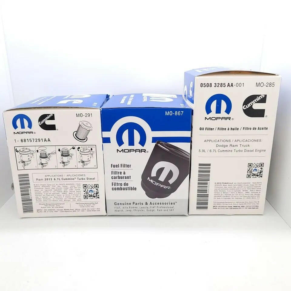 Mopar Oil & Fuel Filter Kit for Ram 2500 - 5500 (2013 - 2017) 6.7L Diesel - Mopar Truck Filters