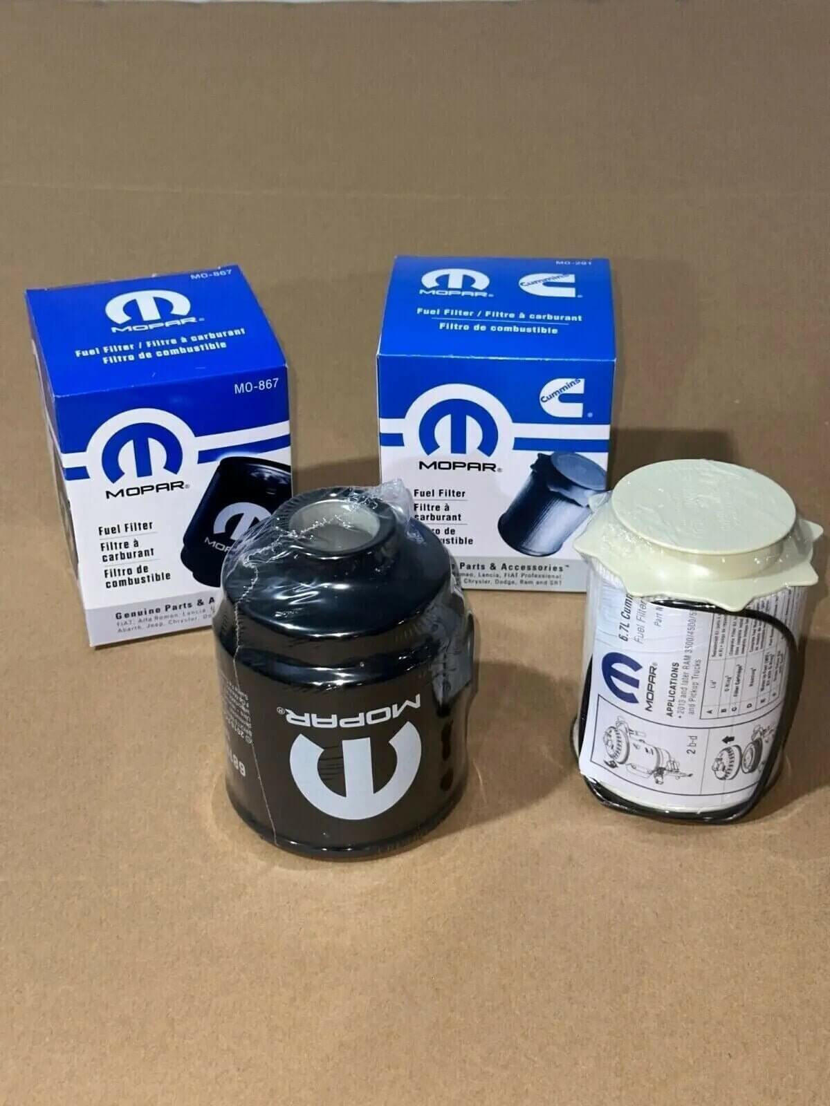 6.7 Cummins Fuel Filter & Diesel Water Separator Kit for Dodge Ram - Mopar Truck Filters