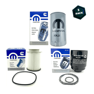6.7 Cummins Mopar Fuel Filter Set – 3 - Pack OEM Replacement - Mopar Truck Filters