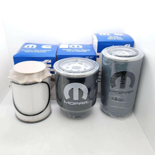 6.7 Cummins Mopar Fuel Filter Set – 3 - Pack OEM Replacement - Mopar Truck Filters