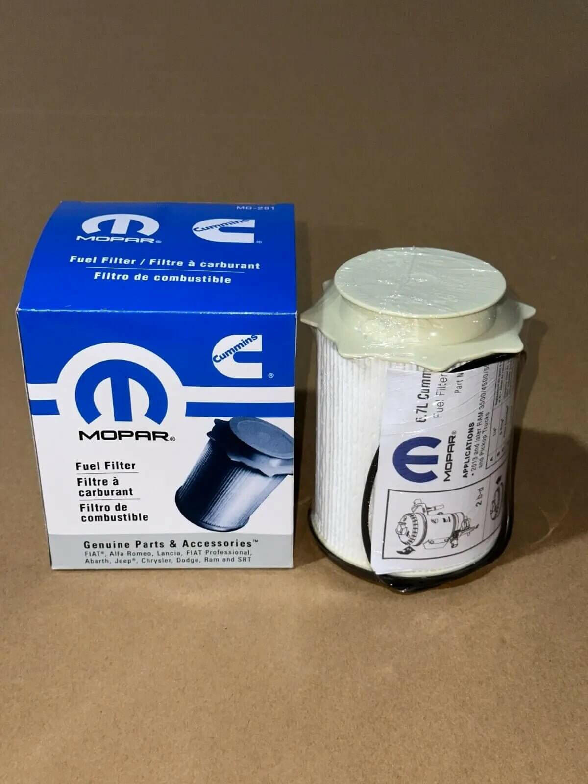 2021 Ram 2500 Fuel Filters & Cummins 6.7L Oil Filter Kit – OEM Mopar Precision - Mopar Truck Filters
