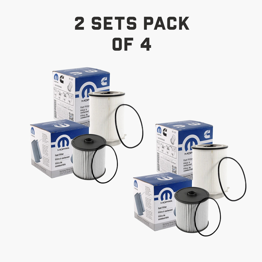 Mopar 6.7L Fuel Filters 68157291AA & 68436631AA for Dodge Ram (2019 - 2024) - Mopar Truck Filters