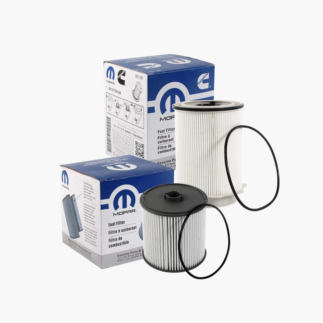 Mopar Fuel Filters 68157291AA & 68436631AA for 6.7L Cummins (2019 - 2024) - Mopar Truck Filters
