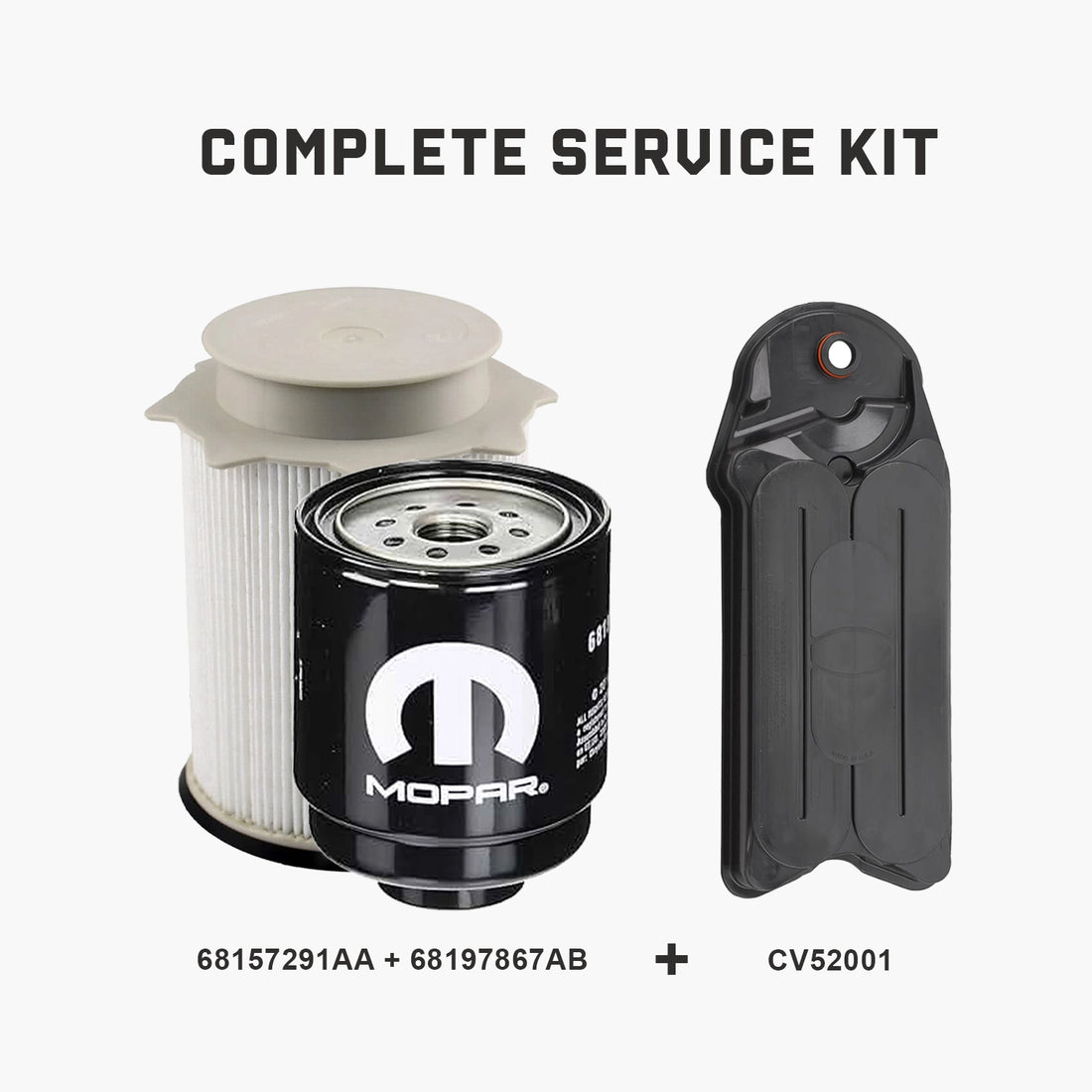 Mopar OEM 6.7 Crankcase Filter & Dodge Ram Fuel Filter Water Separator Set 2008 - 2021 - Mopar Truck Filters